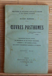 OEUVRES POSTHUMES
Biographie d'Allan Kardec