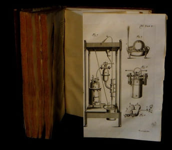 Essai de Physique avec une description de nouvelles sortes de machines pneumatiques et un Recueil d'expériences curieuses et instructives  que l'on peut faire avec ces machines.
