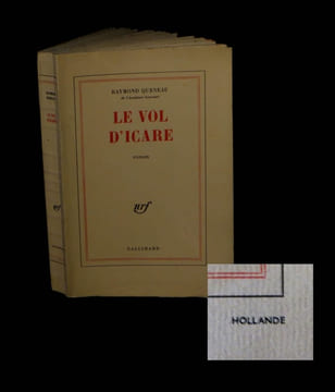 Le Vol d'Icare.. QUENEAU (Raymond).