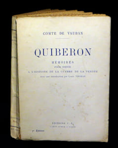 Quiberon  -  Mémoires pour servir à l'histoire de la Guerre de Vendée.