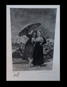 [Eau-forte originale] Les Jeunes, d'après Goya.