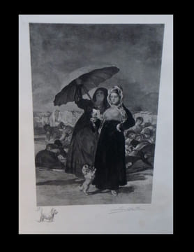 [Eau-forte originale] Les Jeunes, d'après Goya.. SALLES (Léon Auguste) - GOYA (Francisco, d'après).