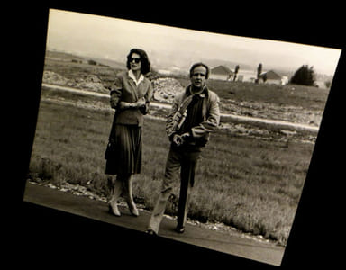 [Photographie originale figurant François Truffaut et Fanny Ardant. 