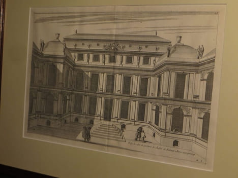  [Gravure ainsi légendée :] Fasse du costé du parterre de l'hostel de Fontenet à Paris.. [sans auteur].
