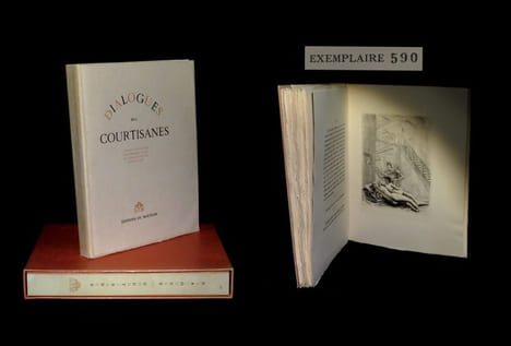 Dialogues des courtisanes.. LUCIEN de SAMOSATE (François)  - SIGROS (Daniel, dit Dan, gravures de).