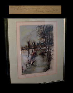 [Lithographie signée :] L'Eglise de Janville.