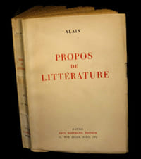 Propos de littérature.