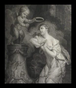 [Eau-forte :] L'Offrande à l'amour [ou La Prière à l'amour].. GREUZE (Jean-Baptiste, d'après) - MACRET (Charles François Adrien (ou André), gravé ...
