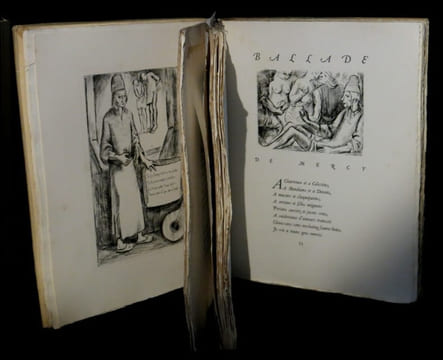 [Oeuvres :] Les Ballades du Testament - Poésies diverses et La Repue franche de Villon et de ses compagnons.. VILLON (François) -  BARTA (Laszlo, ill. ...