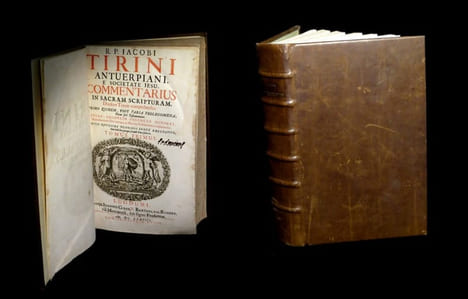 Commentarius in sacram scripturam (Vetus et Novum Testamentum) [...].. TIRINI / TIRINIUS (Jacobi / Jacob / Jacobus) [ou Jacques TIRIN].