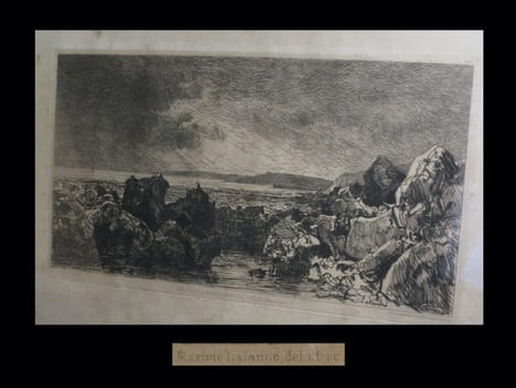 [Eau-forte :] Les Roches noires près Trouville (Marée basse).. LALANNE (Maxime).