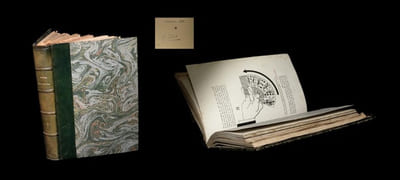 [Recueil composite renfermant 5 ouvrages ayant trait à la prestidigitation] Magie rose - Les Principes de la magie des cartes - Traité pratique de manipulation des cartes (Deuxième Partie) - Nouveautés cartomagiques - L'Art de la cartomancie - Ouvrage le plus complet qui ait été publié sur cette matière contenant l'explication détaillée de 143 procédés et 96 expériences -  Un rêve suivi de  L'Explication détaillée de tous les tours présentés. 