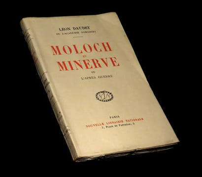 Moloch et Minerve ou L'Après-guerre.. DAUDET (Léon).
