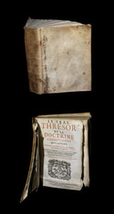 Le Vray [Vrai] thrésor [trésor] de la doctrine chrestienne [chrétienne] descouvert [découvert]  en sorte qu'il n'est besoin d'aucune autre recherche pour l'enseigner ou apprendre.