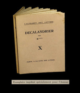 Decalandrier ou de l'autobus Passy-Bourse à la poésie pure.
