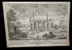 [Eau-forte ainsi l&eacute;gend&eacute;e :] Veduta del Castello dell'Acqua Paola nel Monte Aureo.. SPECCHI (Alessandro).