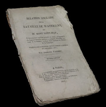 Relation anglaise de la bataille de Waterloo ou du Mont Saint-Jean [...].. TARDIEU (Ambroise).