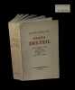 Oeuvres compl&egrave;tes [comprenant :] Sur le fleuve Amour - Chol&eacute;ra - Jeanne d'Arc - Saint Don Juan - J&eacute;sus II - Fran&ccedil;ois d'Assise.. DELTEIL (Joseph).