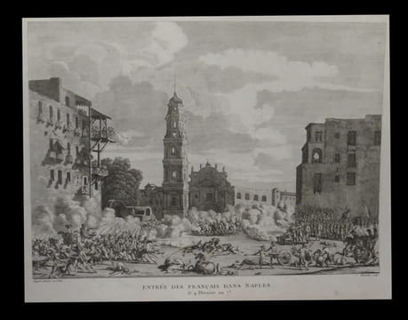 [Eau-forte] Entrée des Français dans Naples le 4 pluviose an 7ème.. DEVAULX (gravée par) - DUPLESSI-BERTAUX (OU DUPLESSIS-BERTAUX (Jean)).