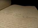 [Important manuscrit titré :] Vie de Napoléon,  Empereur des Français et Roi d'Italie, depuis sa naissance jusqu'au jour de son décès. . [Manuscrit].