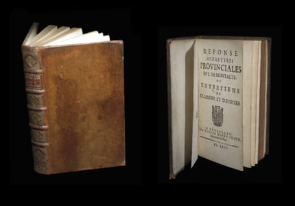 Réponse aux Lettres provinciales ou Entretiens de Cléandre et d'Eudoxe.