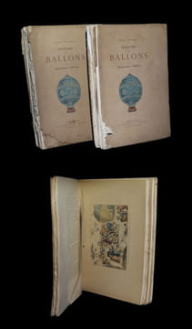 Histoire des ballons et des aéronautes célèbres (1783 - 1800).. TISSANDIER (Gaston).