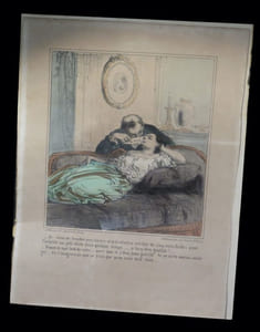 [Lithographie  avec rehauts à la gomme arabique].