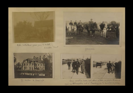 [Réunion de deux albums  recelant 345 photographies originales et un négatif]. [Photographies - Guerre 1914 - 1918].