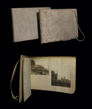 [Réunion de deux albums  recelant 345 photographies originales et un négatif]. [Photographies - Guerre 1914 - 1918].