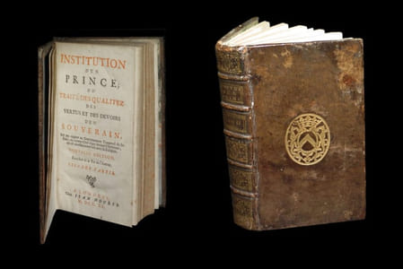 Institution d'un Prince ou Traité des qualitez [sic], des vertus, et des devoirs d'un souverain.