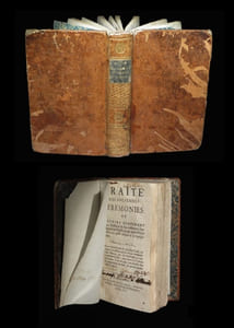 Traité des anciennes cérémonies ou Histoire contenant leur naissance et accroissement,  leur entrée en l'Eglise et par quels degrés elles ont passé jusques [sic] à la superstition [a été relié à la suite :] Les Conformitez [Conformités] des cérémonies modernes avec les anciennes où il est prouvé par des autorités incontestables que les cérémonies de l'Eglise romaine sont empruntées des Payens [Païens] avec un  Traité de la conformité qu'ils ont en leur conduite.