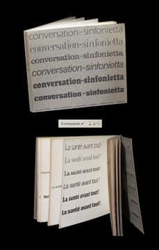 Conversation-sinfonietta.. TARDIEU (Jean) - MASSIN (Robert, maquette de).
