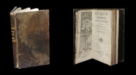 Office des morts, avec les messes, l'ordre des funérailles et la note du chant selon l'usage romain.. [sans auteur].