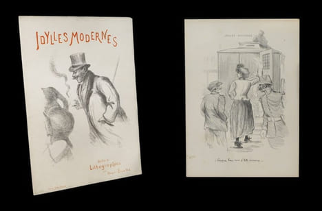 Idylles modernes - Suite de lithographies par Henri Boutet.. BOUTET (Henri).