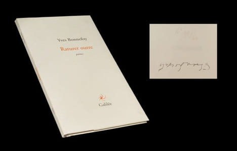Raturer outre suivi de Soient Amour et Psyché.. BONNEFOY (Yves).
