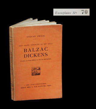 Deux grands romanciers du XIXème siècle : Balzac - Dickens.. ZWEIG (Stefan).