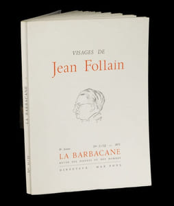 Visages de Jean Follain : Inédits - Bibliographie - Iconographie (in La Barbacane).