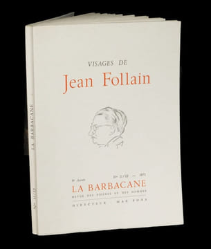 Visages de Jean Follain : Inédits - Bibliographie - Iconographie (in La Barbacane).. [collectif] - [FOLLAIN (Jean)].