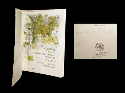 Pour un herbier illustré de lithographies originales de Jean Commère.