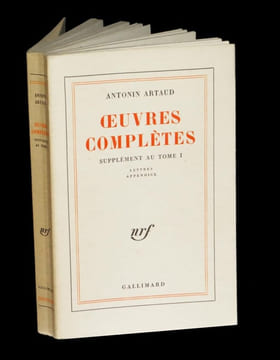 Oeuvres complètes - Supplément au Tome I.. ARTAUD (Antonin).