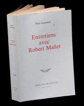 Entretiens avec Robert Mallet.. LEAUTAUD (Paul).