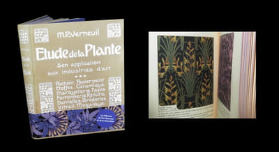 Etude de la plante - Son application aux industries d'art (Pochoir - Papier peint - Etoffes - Céramique - Marqueterie - Tapis - Ferronnerie - Reliure - Dentelles - Broderies - Vitrail - Mosaïque - Bijouterie - Bronze - Orfèvrerie).