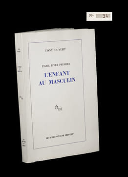 L'Enfant au masculin [in Essais / Livre premier].. DUVERT (Tony).