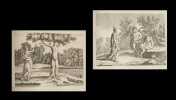 Métamorphoses d'Ovide ornées de 138 gravures d'après Sébastien Le Clerc précédées de  La Vie d'Ovide et d'un Abrégé de l'histoire poétique.. OVIDE - ...