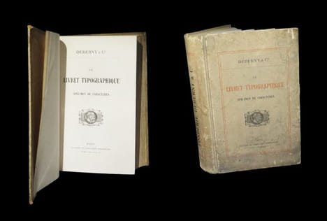 Le Livret typographique - Spécimen de caractères.. DEBERNY & Cie.