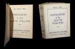 Initiation &agrave; la haute volupt&eacute;.. ISOU (Isidore).