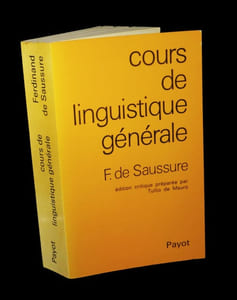 Cours de linguistique générale.
