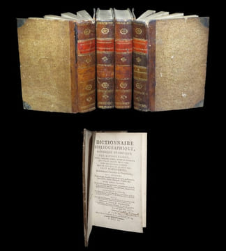 Dictionnaire bibliographique, historique et critique des livres rares, précieux, singuliers, curieux, estimés et recherchés tant des auteurs connus ...