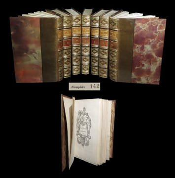 Oeuvres de Molière illustrées de gravures anciennes et publiées d'après les textes originaux [comprenant :] La Jalousie du barbouillé - Le Médecin ...
