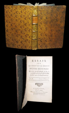 Essais sur le droit et le besoin d'être défendu quand on est accusé, et sur le rétablissement d'un Conseil ou Défenseur après la confrontation.. [sans ...